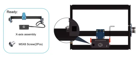 Comgrow COMGO Z1 Laser Engraver - Frame Assembly 2