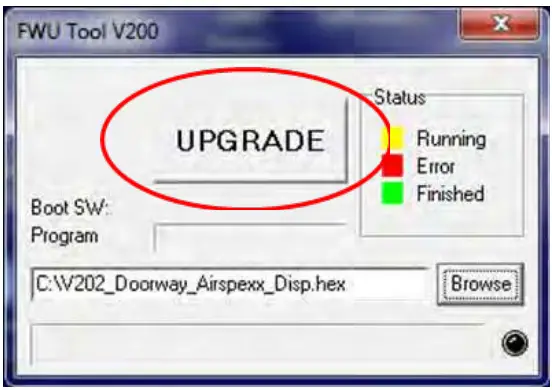 ECOLAB DS1 RMT Airspexx Dispensing System - UPGRADE button