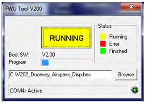 ECOLAB DS1 RMT Airspexx Dispensing System - Press UPGRADE button