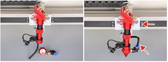 SHENHUI LASER USB G570 60W Cabinet Laser Engraver - holder.