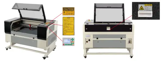 SHENHUI LASER USB G570 60W Cabinet Laser Engraver - labels