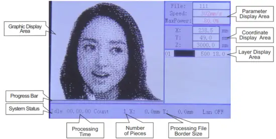 SHENHUI LASER USB G570 60W Cabinet Laser Engraver - submenu