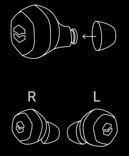 v-moda Hexamove Lite True Wireless Earbuds - figure 2