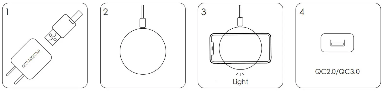 KEYSION KSFWCP01 Walnut Single Coil Fast Wireless Charger - fig2