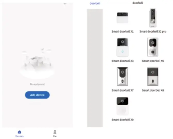 SUNSKY EDA0030278 ESCAM X3 Smart Doorbell Camera - Add the device