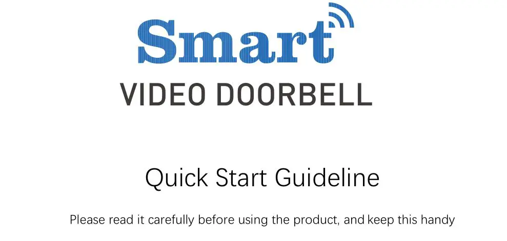 SUNSKY EDA0030278 ESCAM X3 Smart Doorbell Camera User Guide