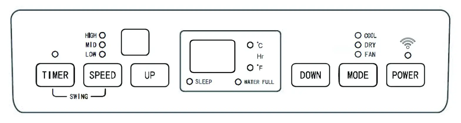 KLARSTEIN 10035803 Metrobreeze Rom Smart Air Conditioner - CONTROL PANEL 1
