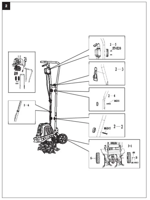 FIELDMANN FZK 2005 E Electric Cultivator - fig 1