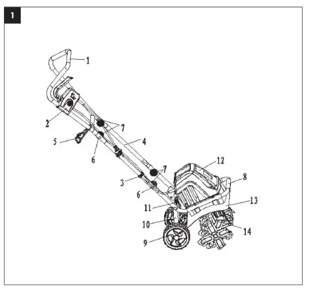 FIELDMANN FZK 2005 E Electric Cultivator - fig