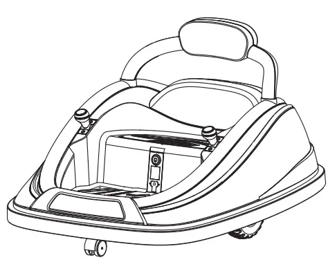 serenelife SLBUPC96 Kids Toy Electric Ride On Bumper Car Vehicle-fig1