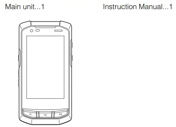 KEYENCE DX Series Handheld Terminal Instruction Manual - When opening the package