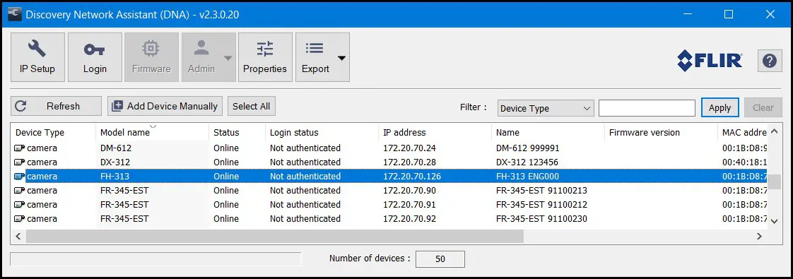 FLIR FH Series Camera Body with Sun Shield Attached - Configure for Networking