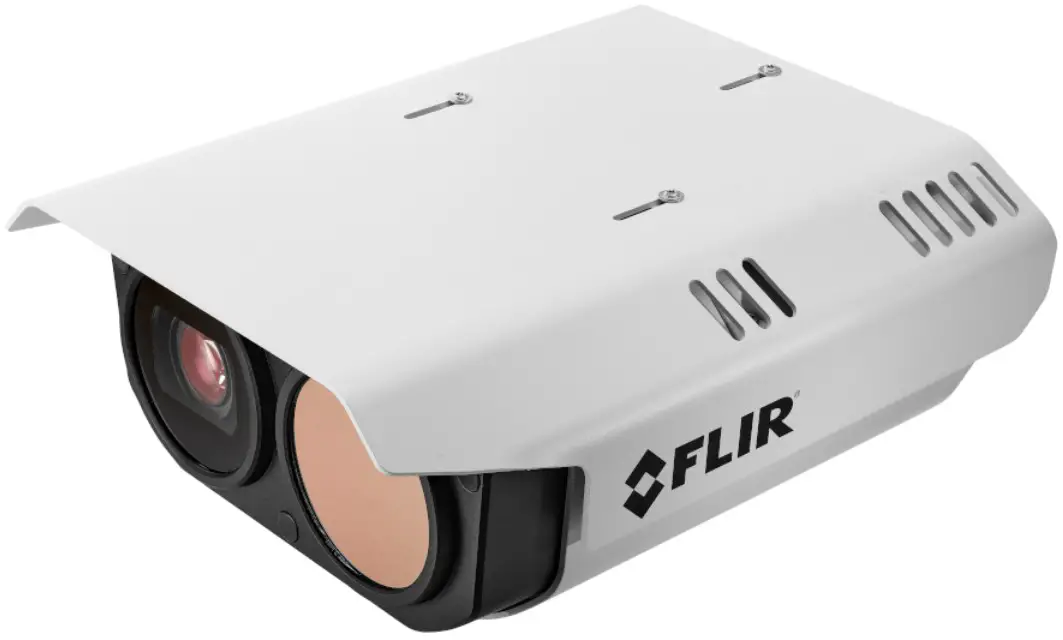 FLIR FH Series Camera Body with Sun Shield Attached - cover