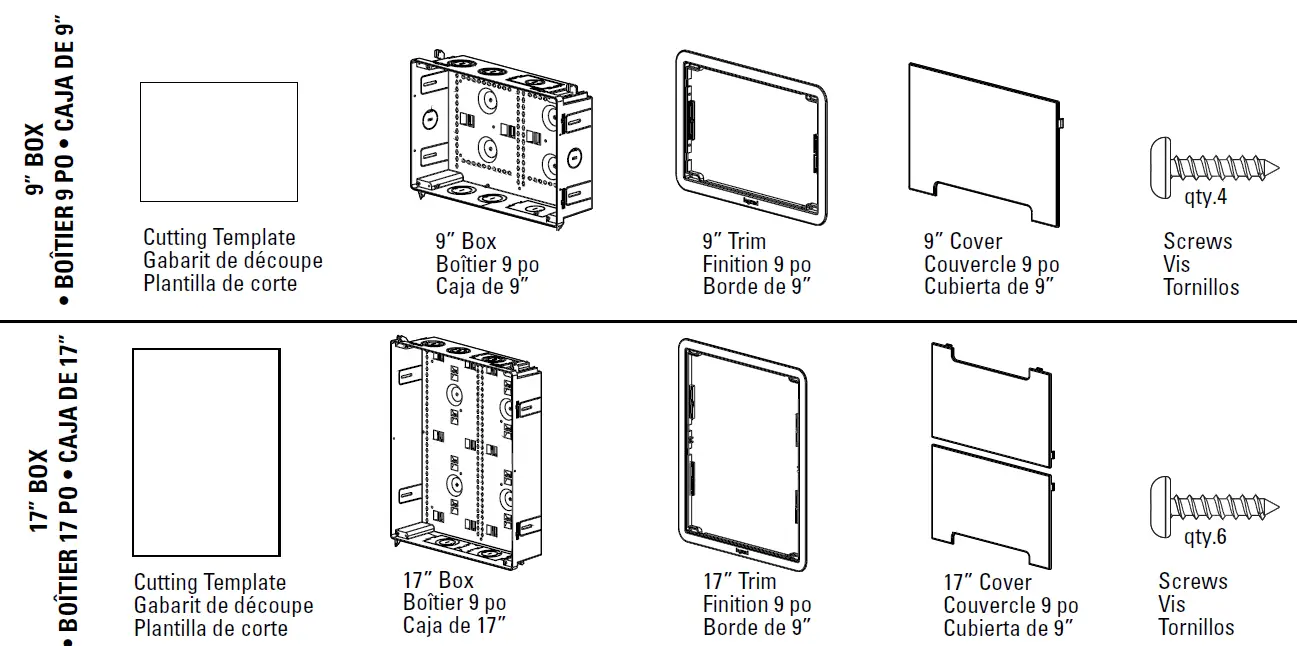 SANUS SA-IWB17-W1 17-Inch TV Media In-Wall Box 2
