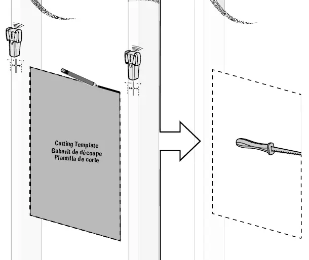 SANUS SA-IWB17-W1 17-Inch TV Media In-Wall Box 4