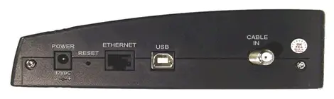 Back view of Scientific Atlanta Webstar Dpx-2100 Cable Modem