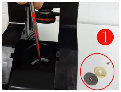 westomatic Primo Maxi Yearly Cleaning Coffee Maker- upper filter