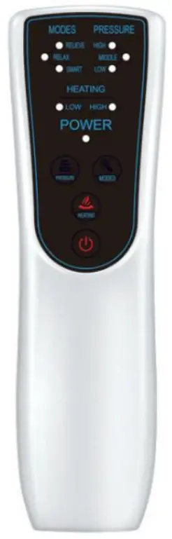 vivaDia K632 Air Compression Leg Massager - Controls