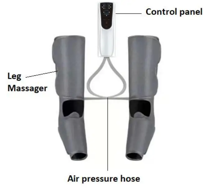 vivaDia K632 Air Compression Leg Massager - Operation