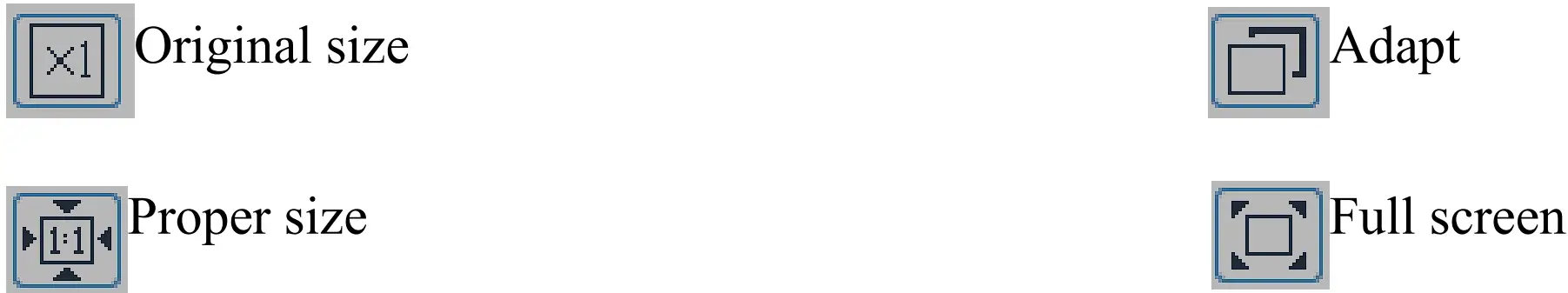 Camera-Function-icons