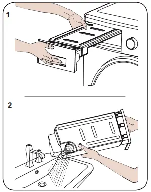 Emptying the water tank
