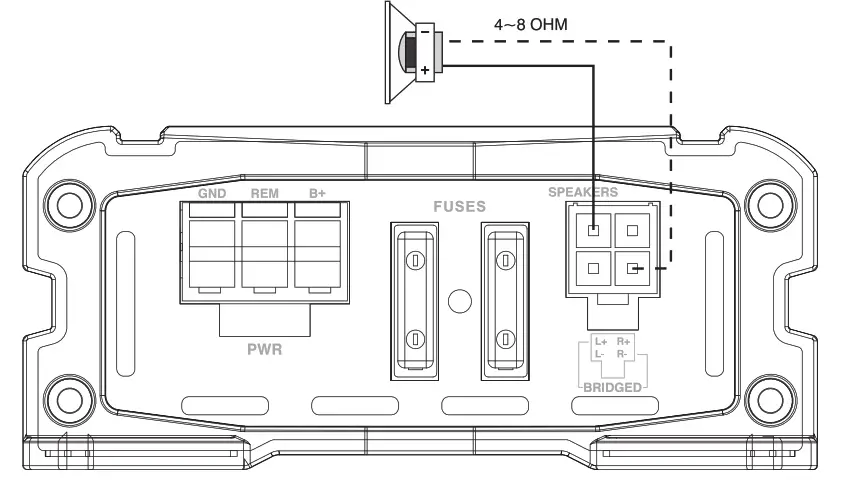 PYLE PLMRC300X2 Marine and Waterproof Amplifier and Speaker Kits - BRIDGED MODE