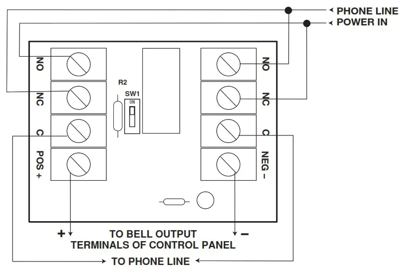 Altronix RB5 Relay Module - Polarity Reversal