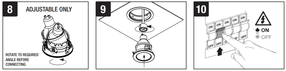 AURORA AU-ADGUST1BRB Primo Fixed GU10 Architectural Downlight-2