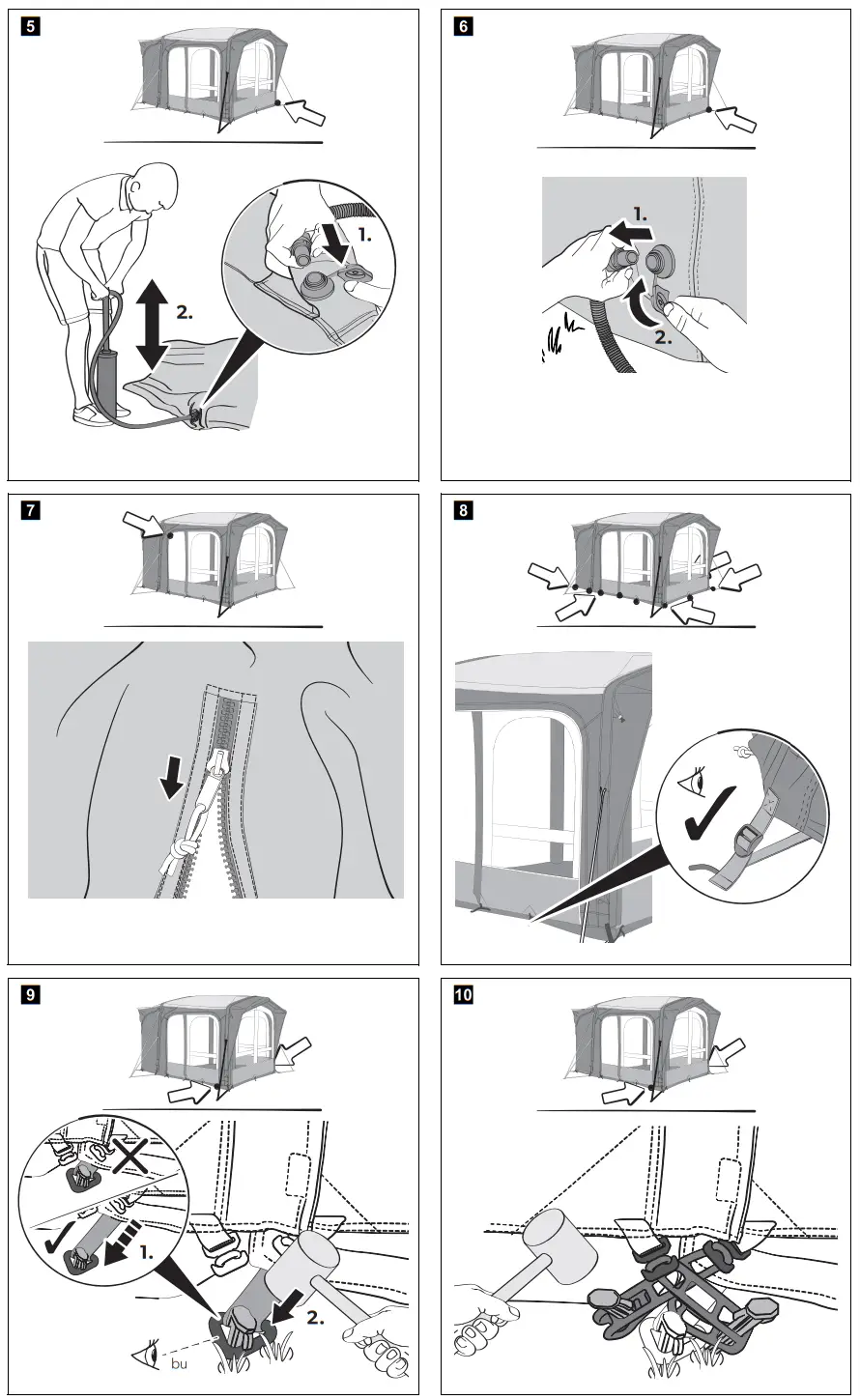 DOMETIC Club AIR D A Awning Tent - fig 1