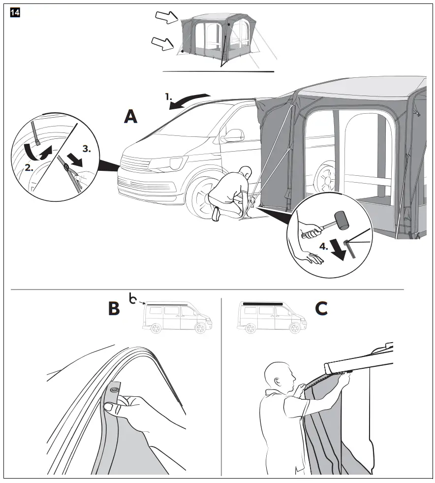 DOMETIC Club AIR D A Awning Tent - fig 3