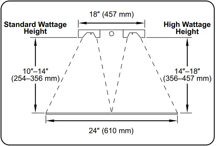 Hatco GRAH 60 120 T Glo Ray High Wattage 60 Wide Aluminum Housing Single Element Infrared Strip Heater - Fig 8