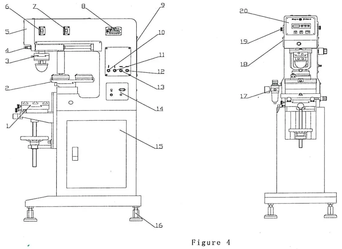 Super Primex SPC 814E Series Pneumatic Pad Printer with Sealed Ink Cup - FIG 3