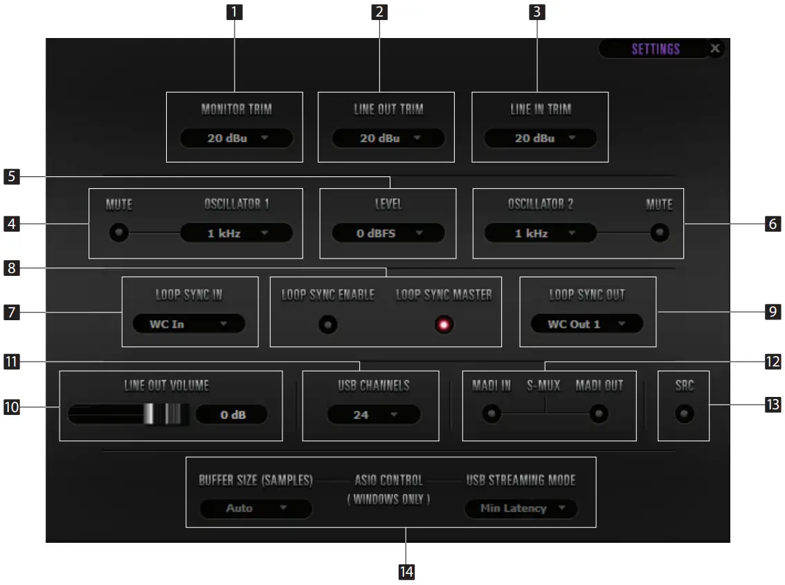 Software Control Panel