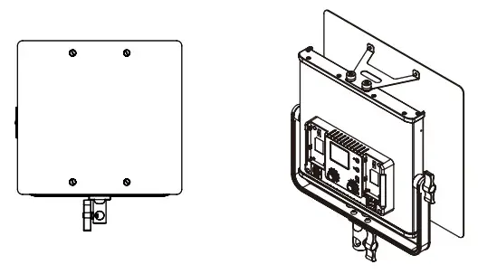 GVM-50RS RGB LED Panel - INATALLATION OF FOLDING AND EXTERNAL MULBERRY PLATE 3