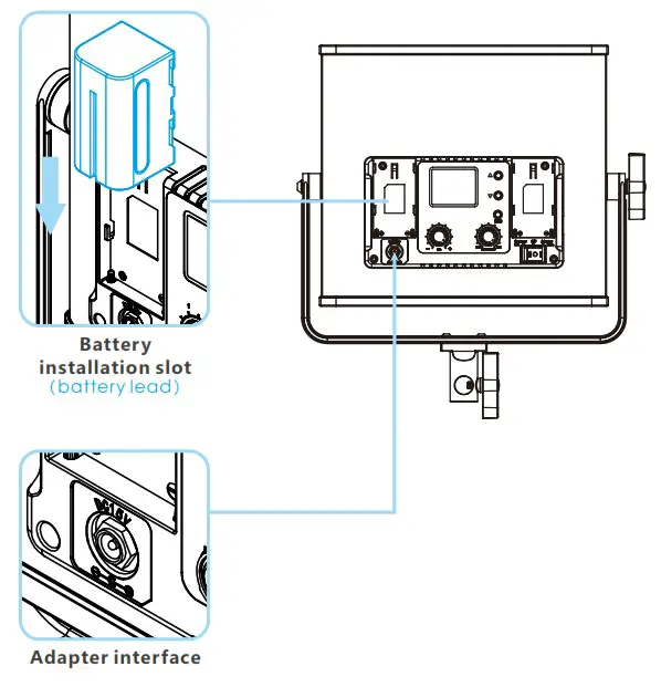 GVM-50RS RGB LED Panel - INSTALLATION 4