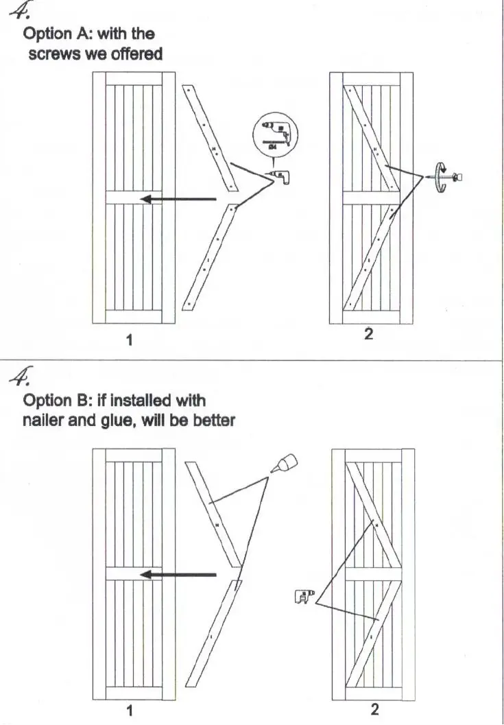 LUBANN KNOTTY ALDER BARN DOORS - STEP 2