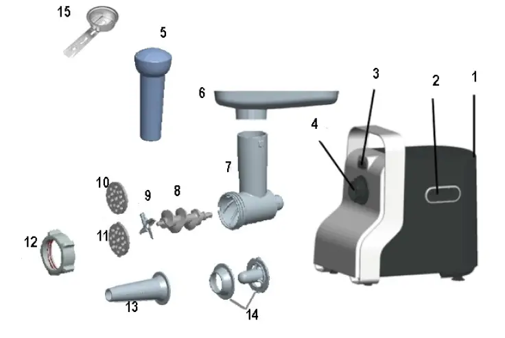 Steba MG1400 Electronic Meat Grinder FIG (3)