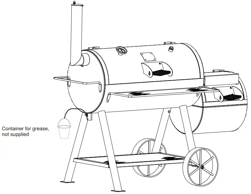 JOE S Highland Smoker - Container for grease