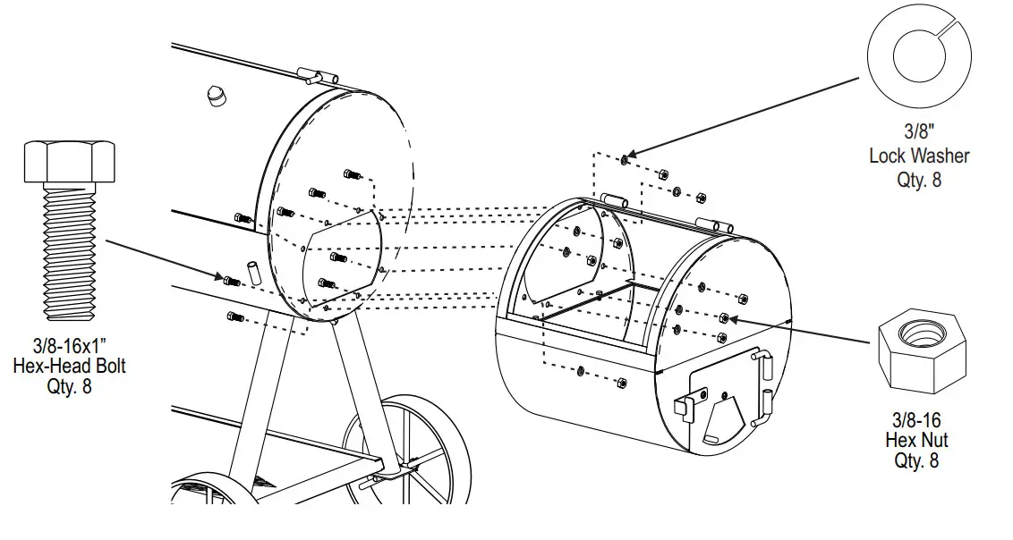 JOE S Highland Smoker - With the help of an assistant