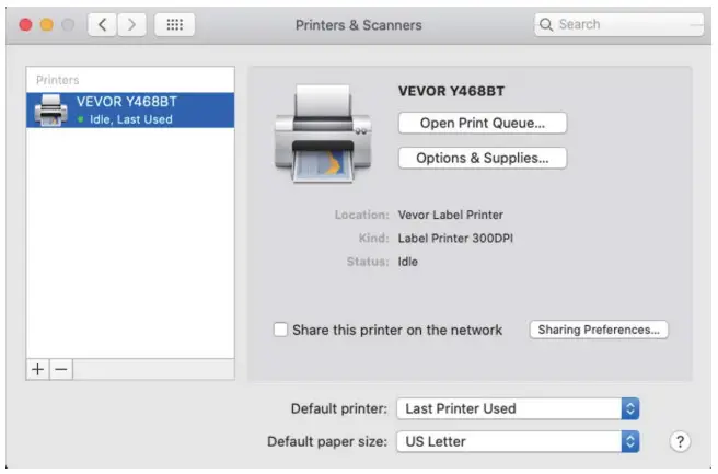 VEVOR Y468 Label Printer - FIG 11