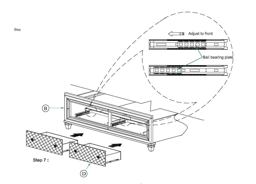 Best-Quality-Furniture-VEN-EK4N-Venetian-5-Piece-Champagne-Eastern-King-Bedroom Set-FIG-18--