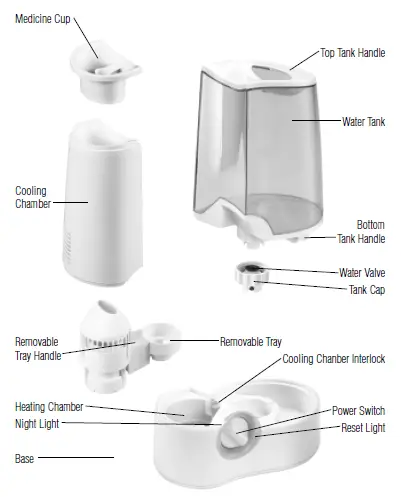 Vicks V745A Warm Mist Humidifier 1