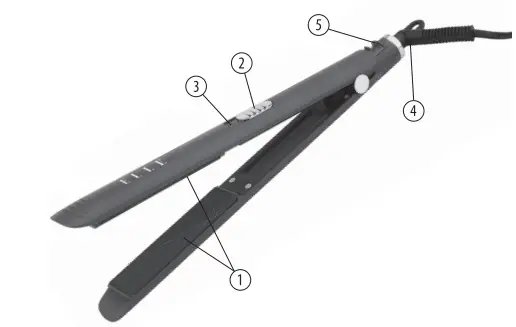 ELLE HOL3205 Hair Straightener-FIG2