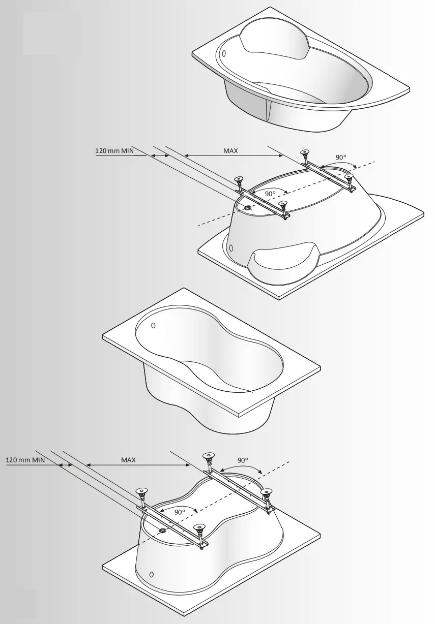 cersanit 73952 Santana 150x70 Bathtub - fig 2