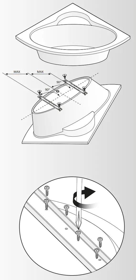 cersanit 73952 Santana 150x70 Bathtub - fig 3