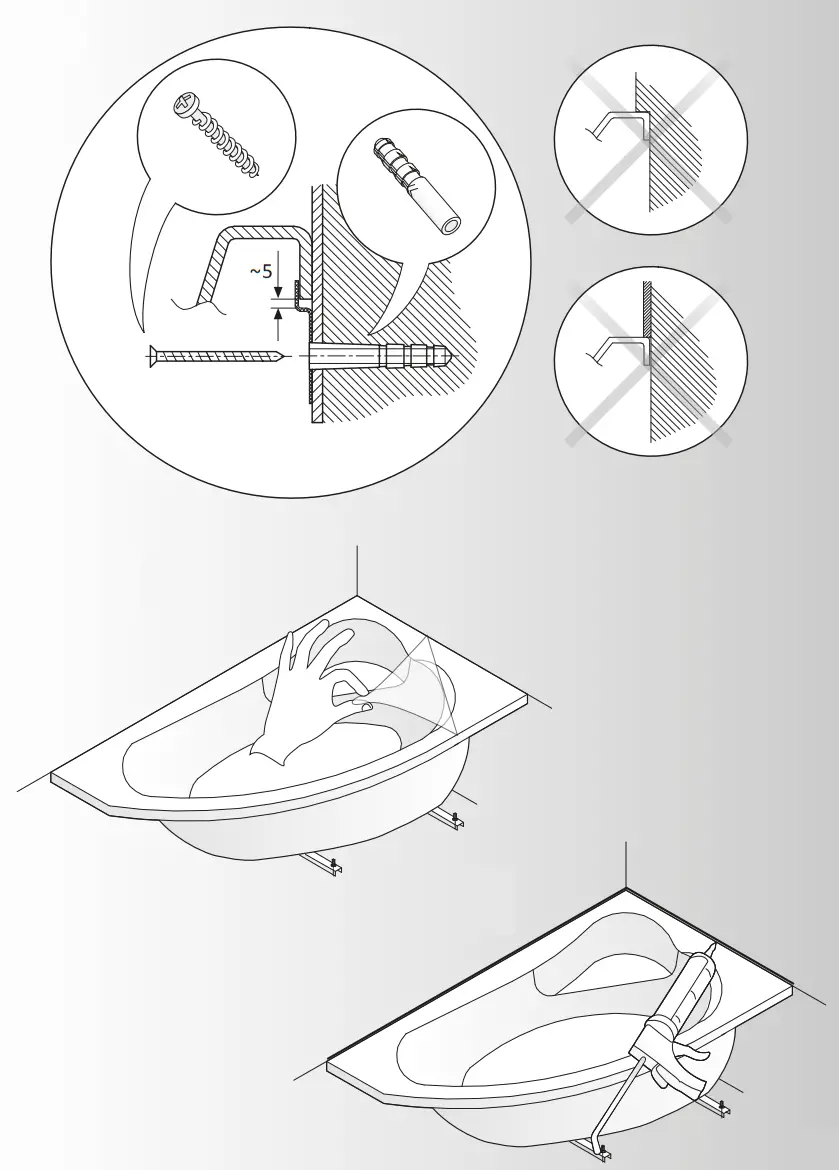 cersanit 73952 Santana 150x70 Bathtub - fig 5