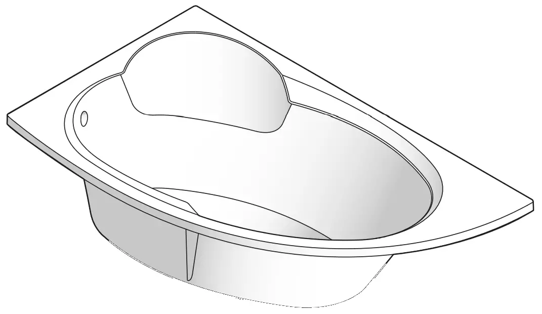 cersanit 73952 Santana 150x70 Bathtub