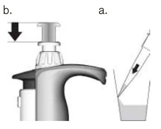BrandTech single channel pipette spare parts - pipette tip against