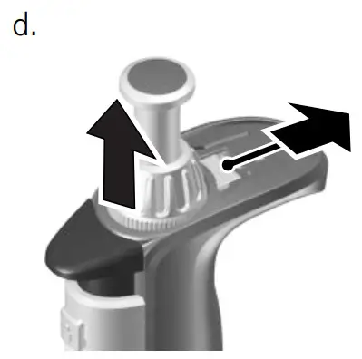 BrandTech single channel pipette spare parts - red adjustment