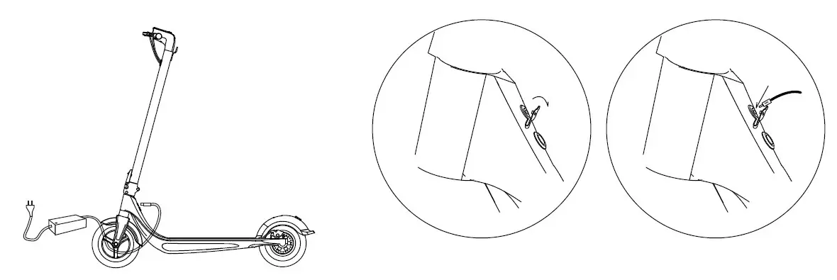 E-scooter W-TEC Dalfin - CHARGING